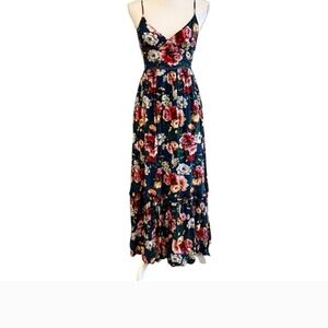 Altar'd State Floral  Boho Vacation Size Large Maxi Dress